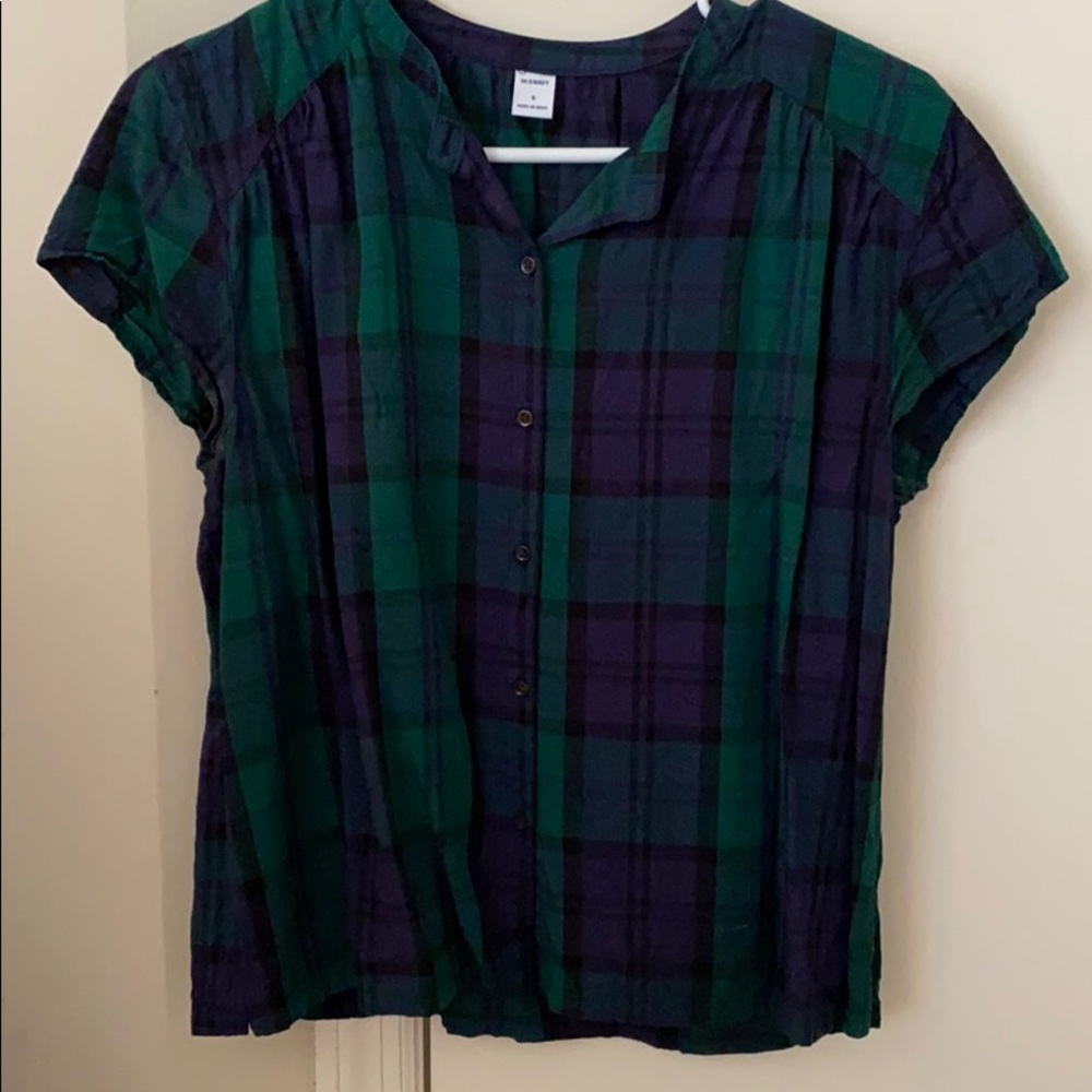 Old Navy plaid blouse